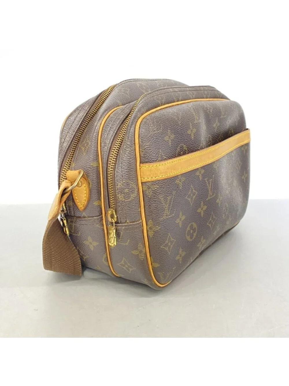 Louis Vuitton Shoulder Bag Monogram Reporter PM Brown